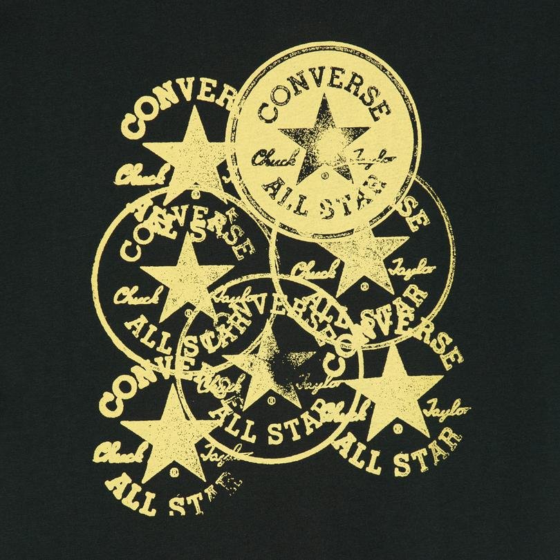 Stamped Chuck Patch Erkek Siyah T-Shirt