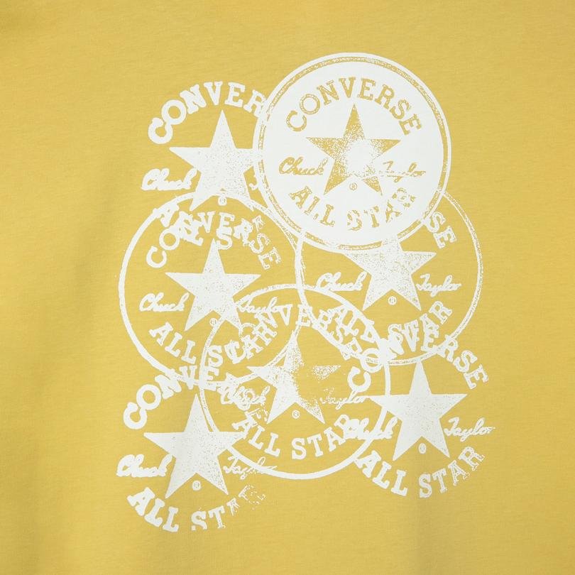 Converse Stamped Chuck Patch Erkek Sarı T-Shirt