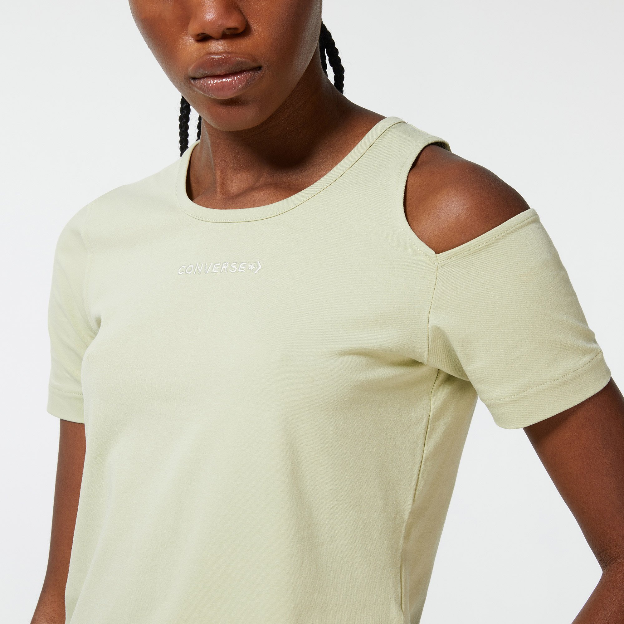 Embroidered Asymmetrical T-Shirt