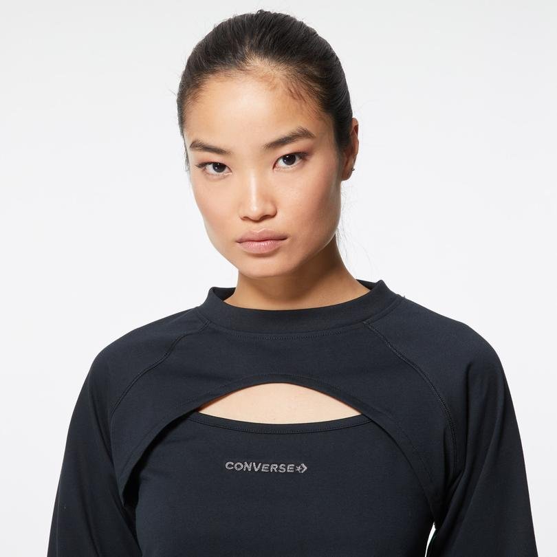 Twisted Knits Cut Out Top Sweatshirt