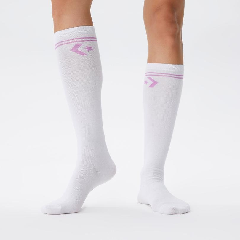 Converse Star Chevron Kadın 2'li Beyaz Uzun Çorap
