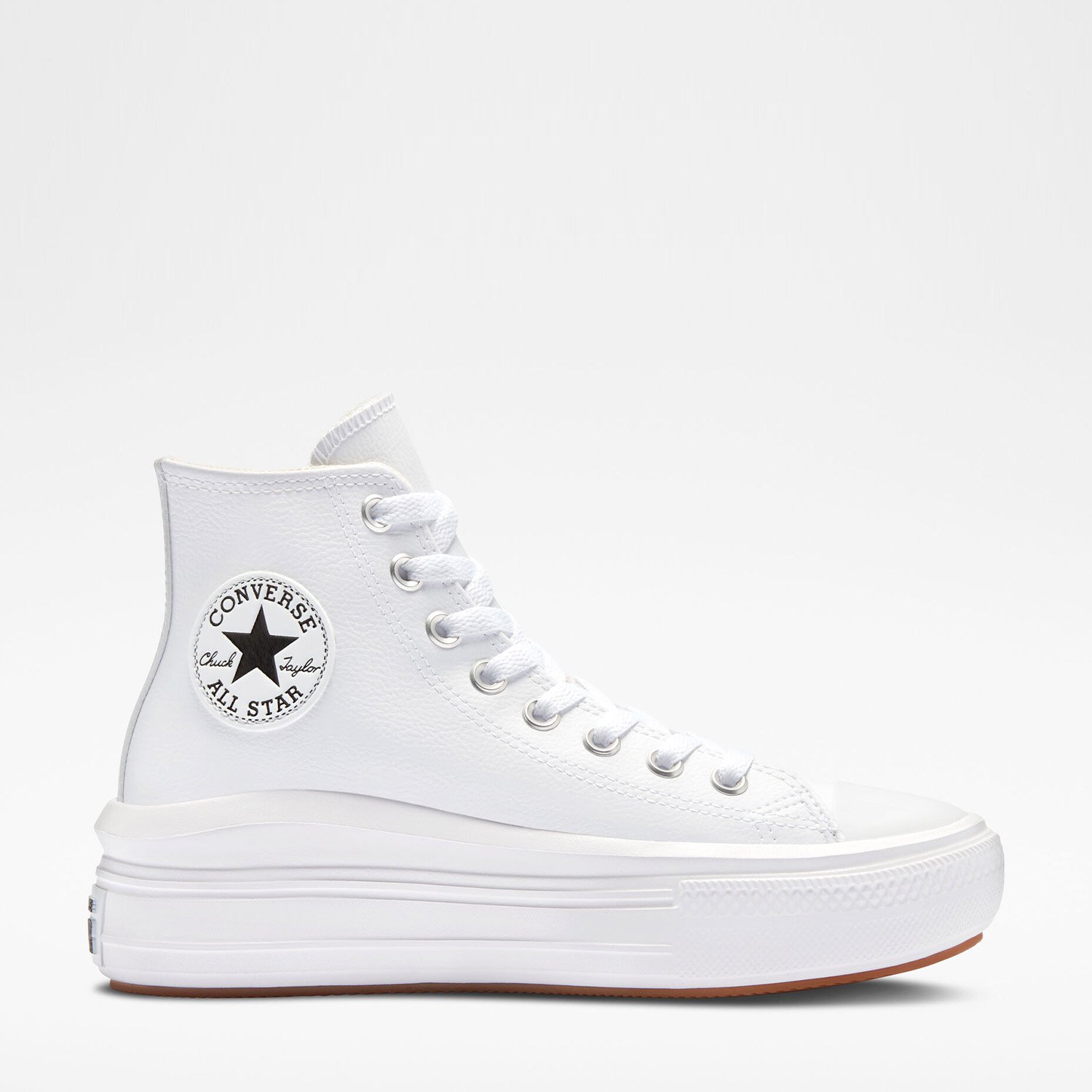 Converse Chuck Taylor All Star Move Unisex Beyaz Deri Platform Sneaker