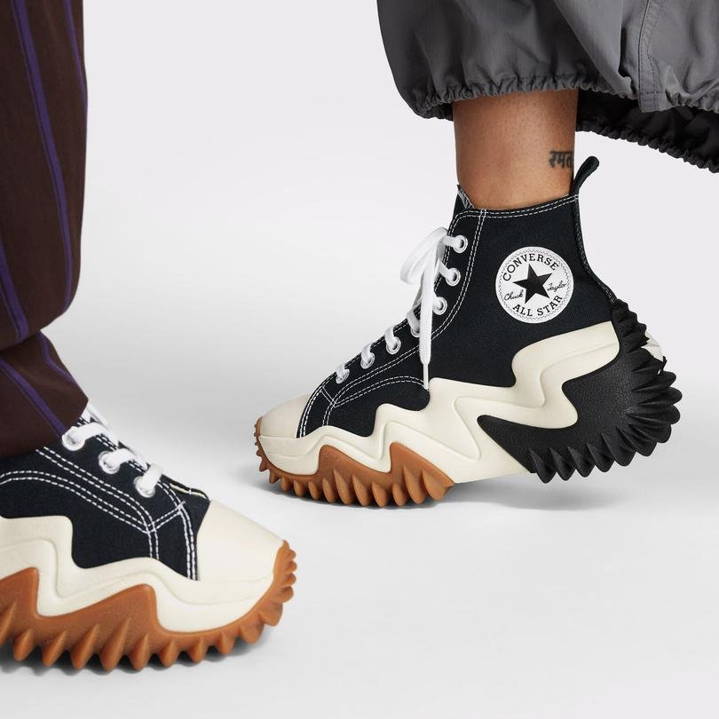Converse Run Star Motion Unisex Siyah Platform Sneaker