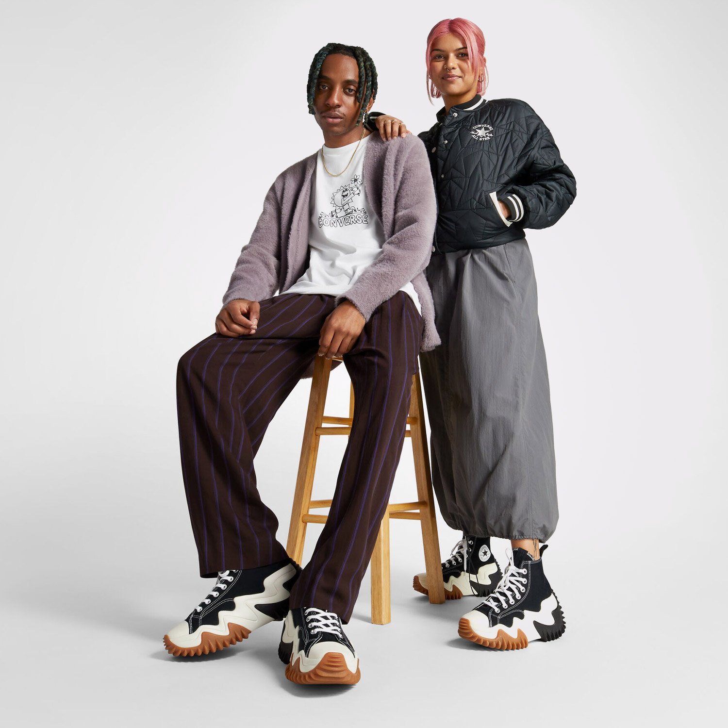 Converse Run Star Motion Platform Unisex Siyah Sneaker, TÜM AYAKKABILAR