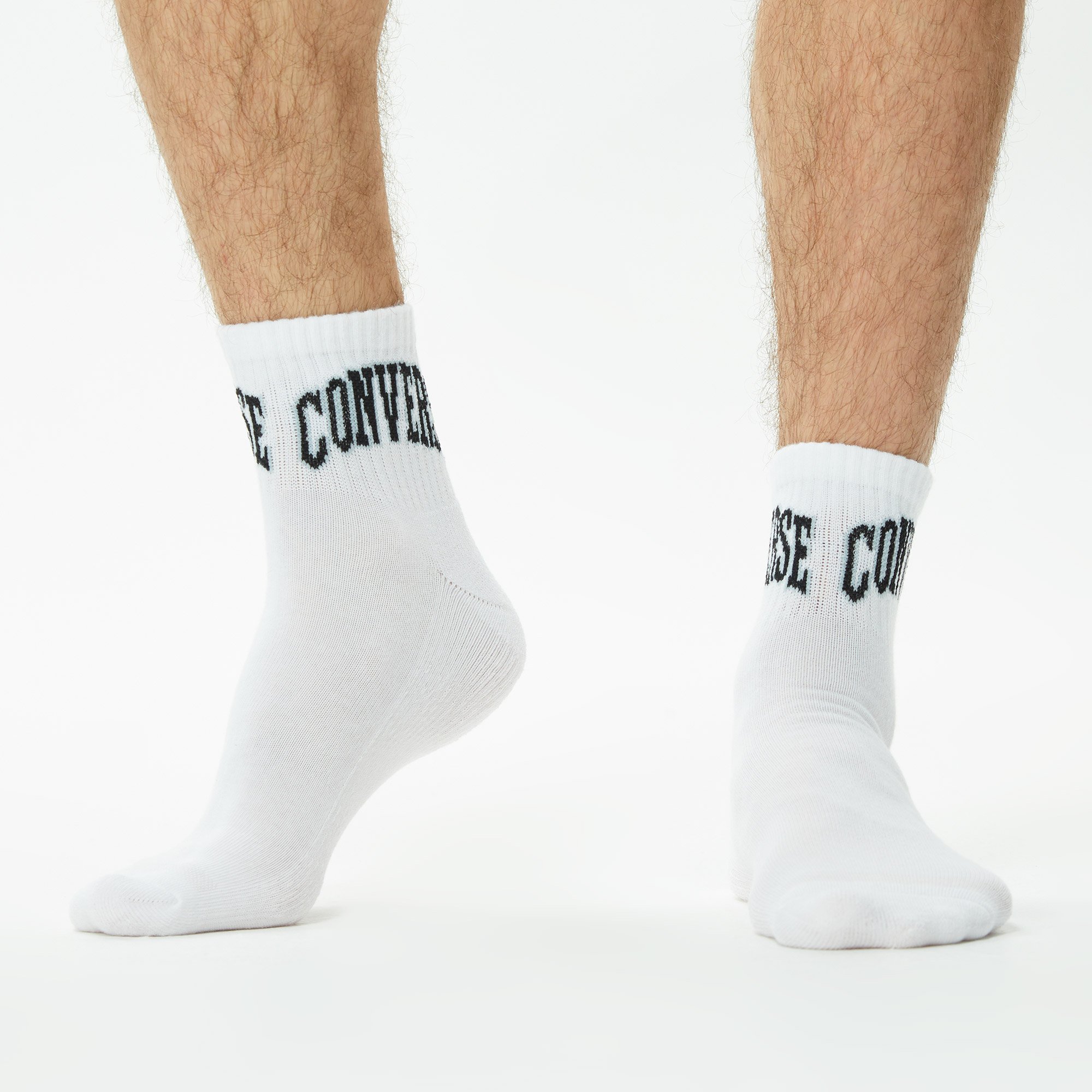 Converse Chuck Taylor Erkek 3'lü Beyaz Anklet Çorap
