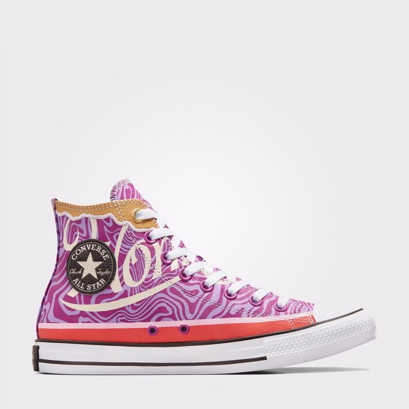 Converse X Wonka Chuck Taylor All Star Swirl Kadın Mor Sneaker