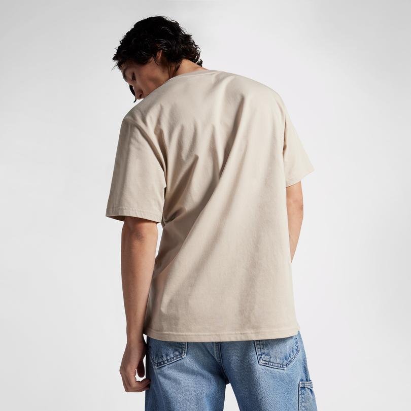 Converse Go-To All Star Patch Standard-Fit Unisex Krem T-Shirt