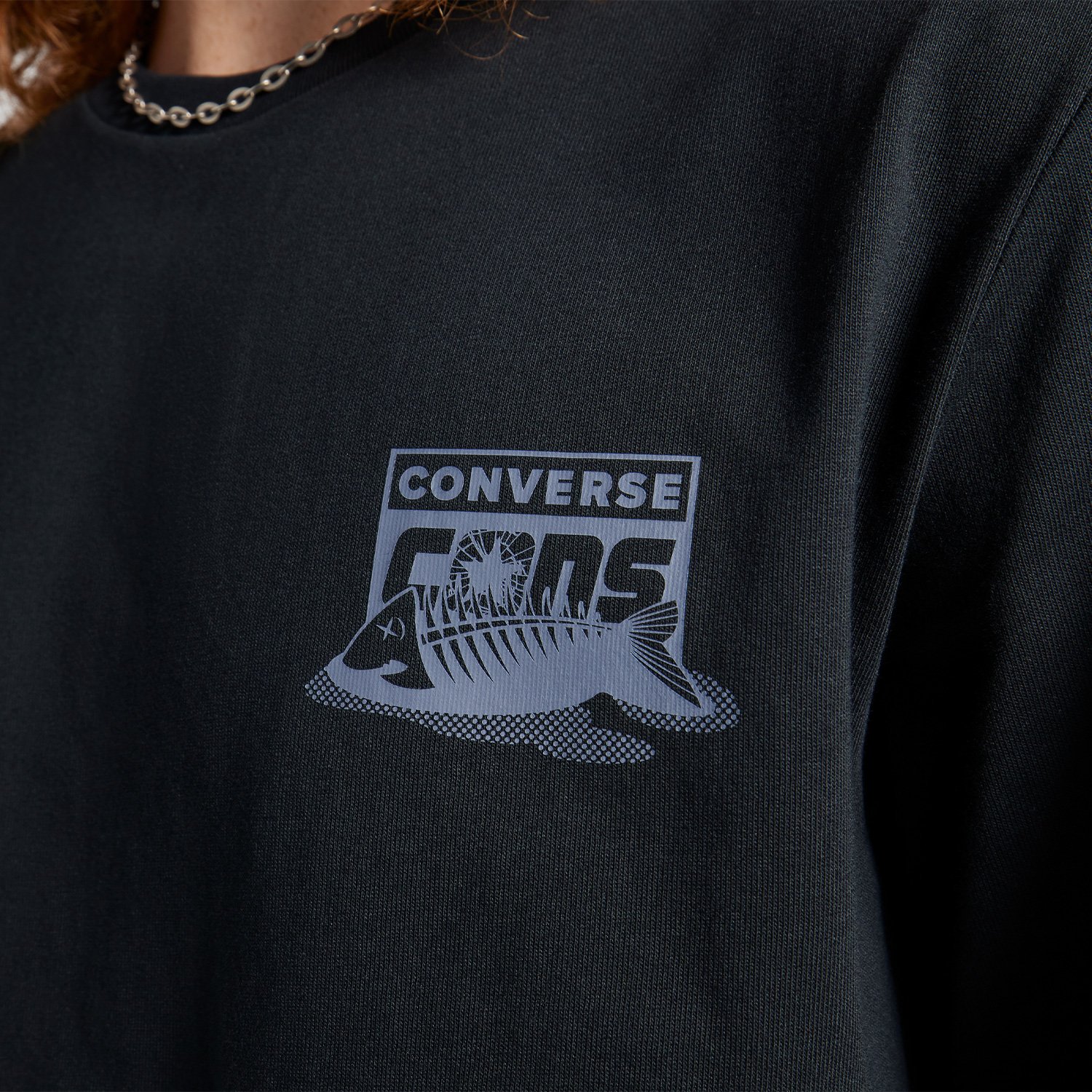 Converse Cons Fishbowl Erkek Siyah T-Shirt