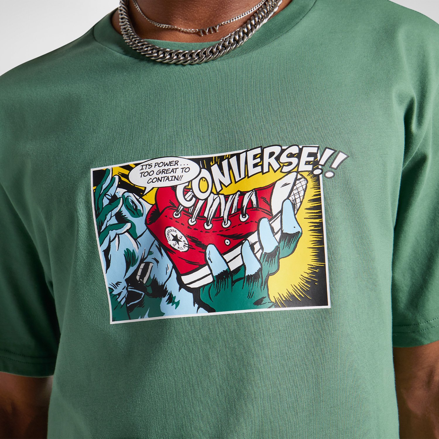 Converse Comic Erkek Yeşil T-Shirt