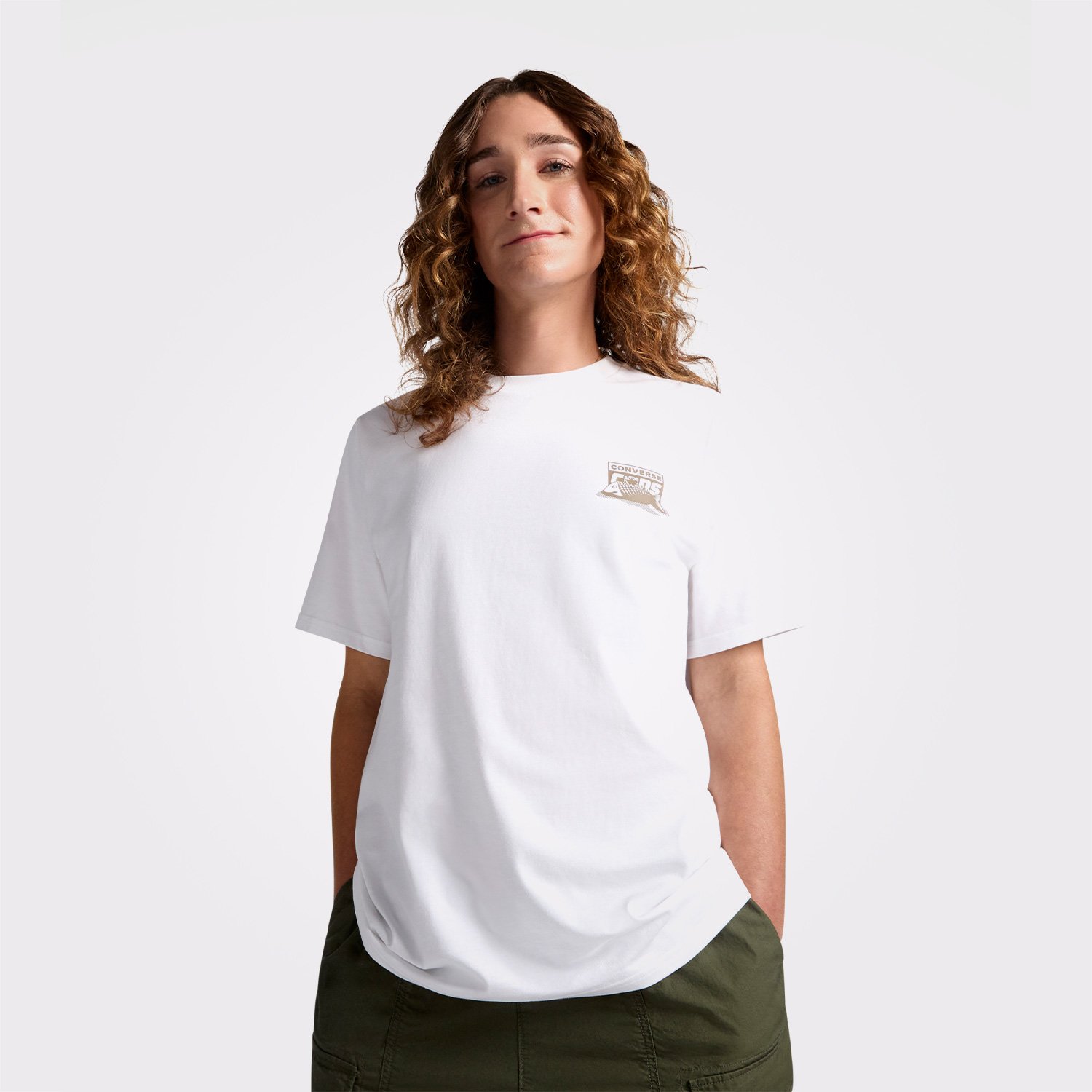 Converse Cons Fishbowl Erkek Beyaz T-Shirt