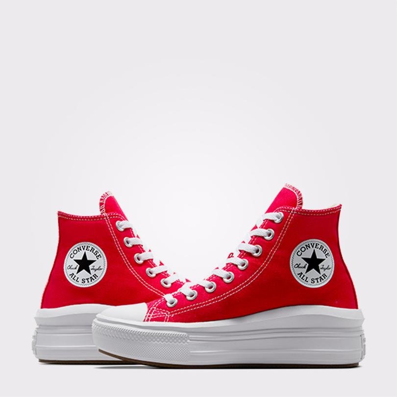 Converse Chuck Taylor All Star Move Unisex Kırmızı Platform Sneaker