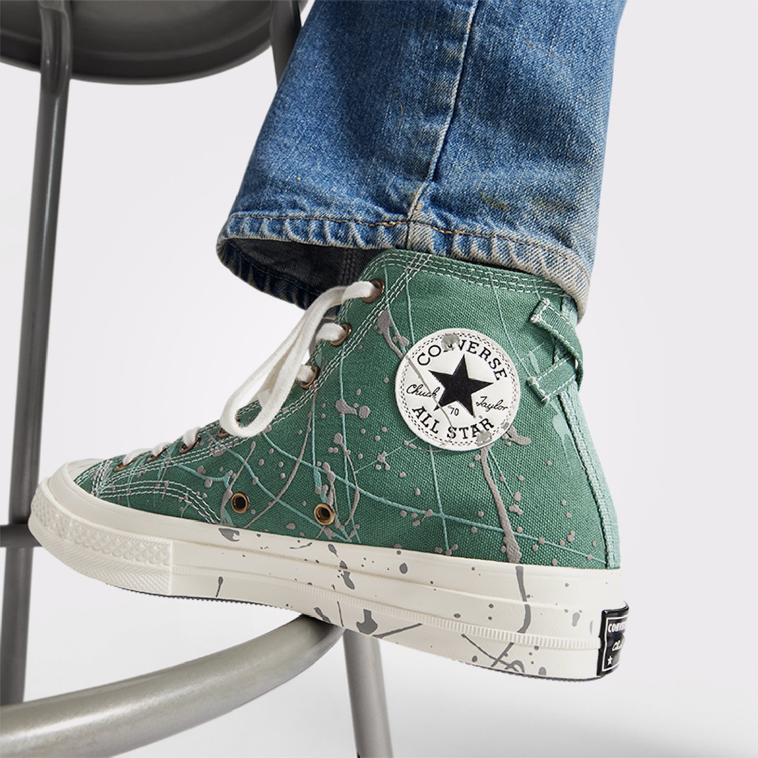 Converse Chuck 70 Paint Splatter Unisex Yeşil Sneaker