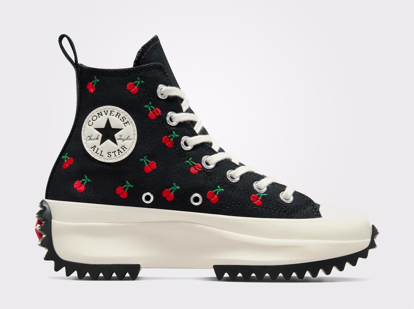 Converse Run Star Hike Cherry Unisex Siyah Platform Sneaker