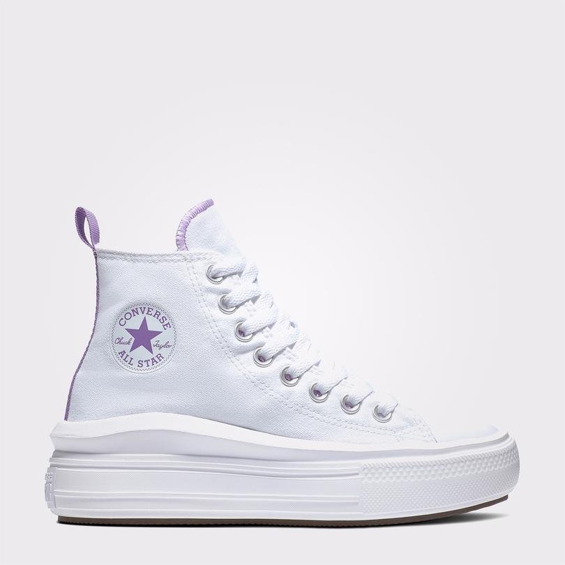 Converse Chuck Taylor All Star Move Genç Beyaz Platform Sneaker