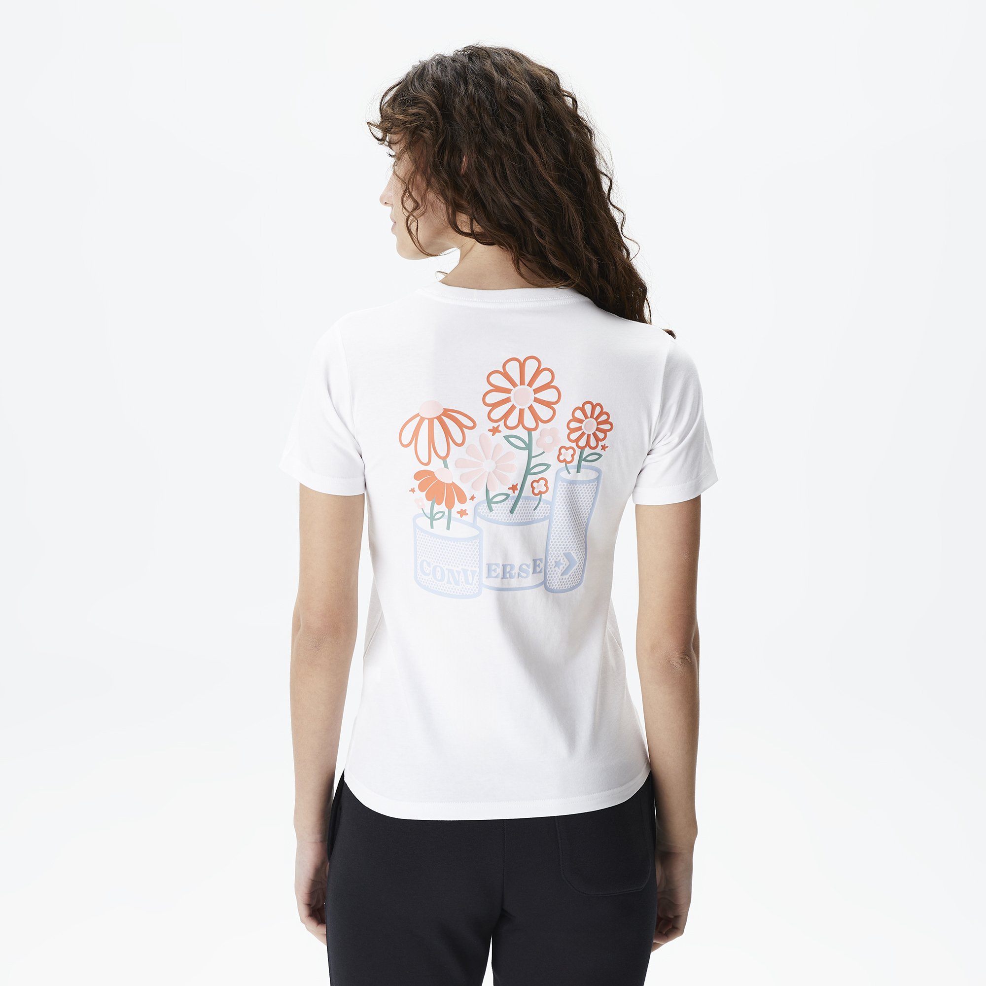 Converse Spring Blooms Kadın Beyaz T-Shirt
