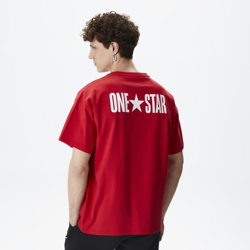Converse One Star Erkek Kırmızı T-Shirt