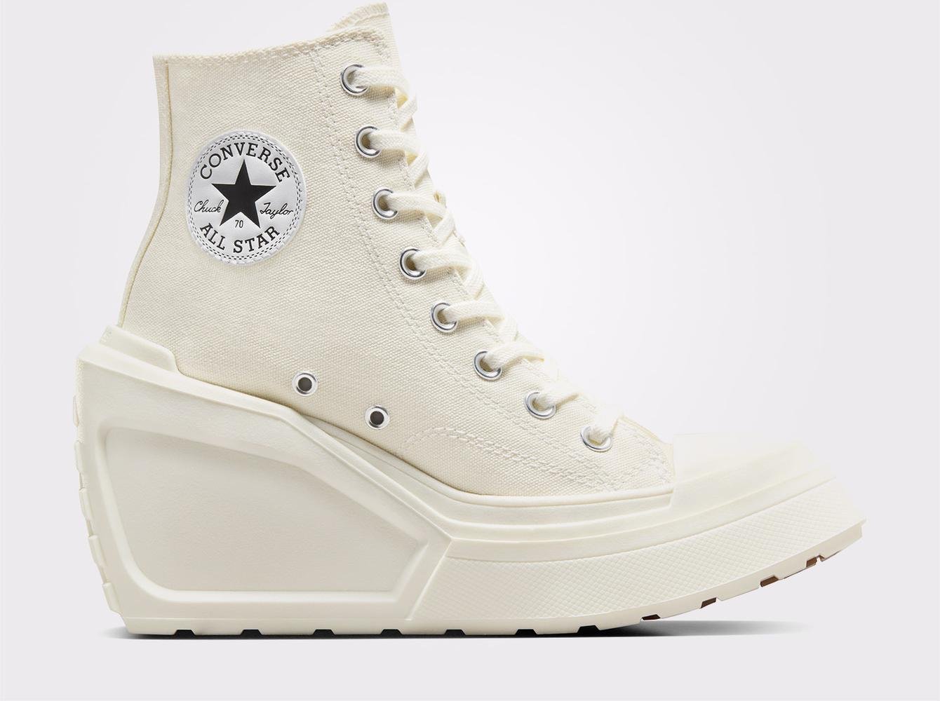 Converse Chuck 70 De Luxe Wedge Unisex Krem Platform Sneaker