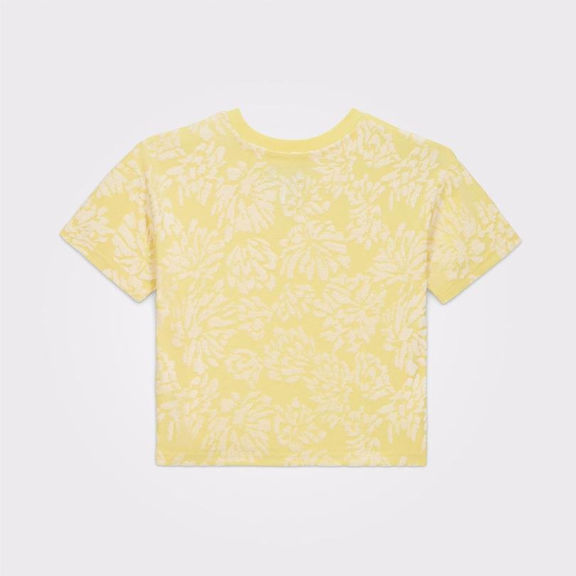 Converse Jacquard Dolman Çocuk Sarı T-Shirt