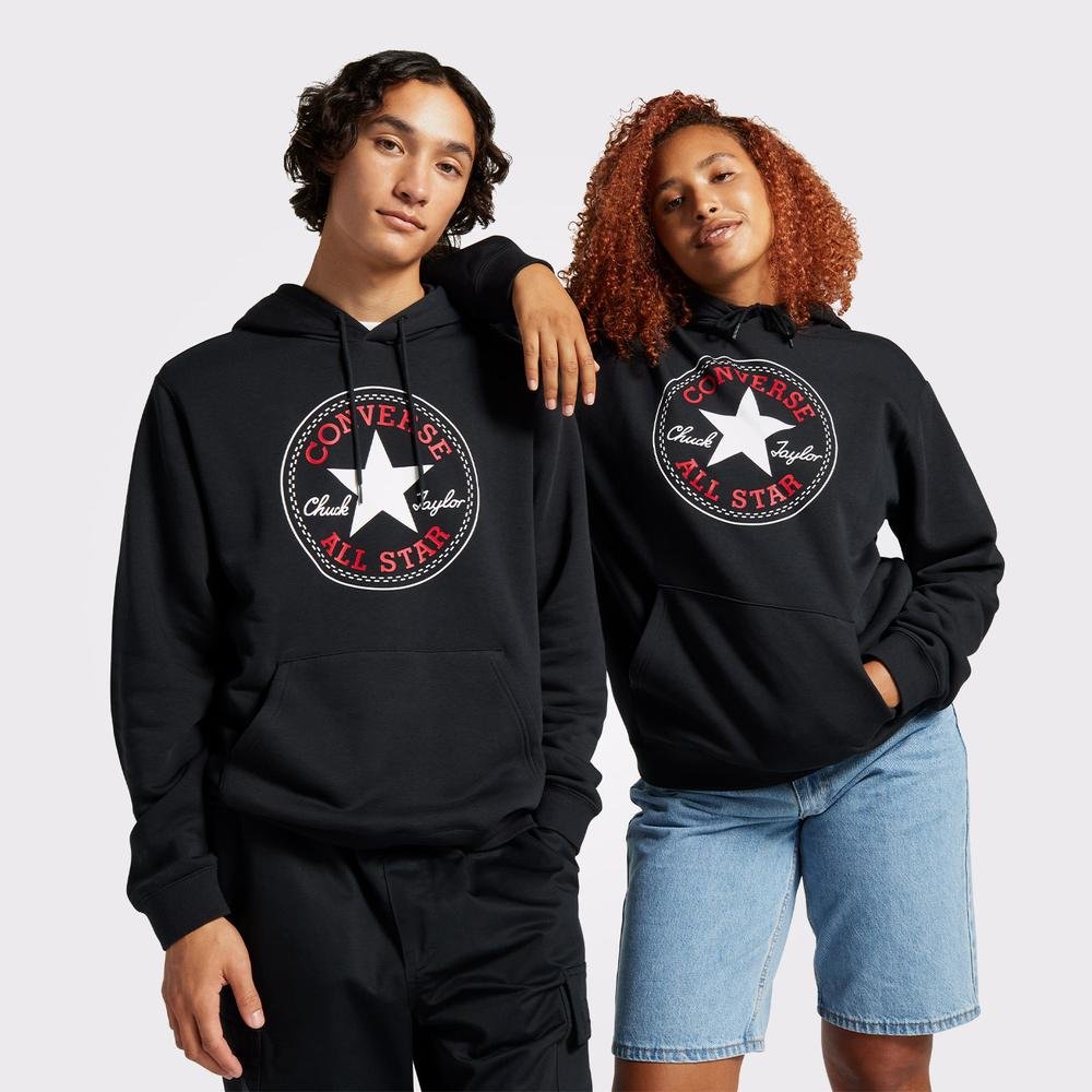 Converse Go-To All Star Patch Standard-Fit Pullover Unisex Lacivert Hoodie