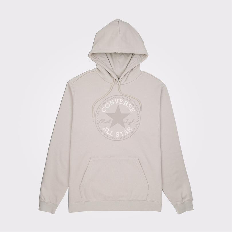Converse Go-To All Star Patch Standard-Fit Pullover Unisex Bej Hoodie