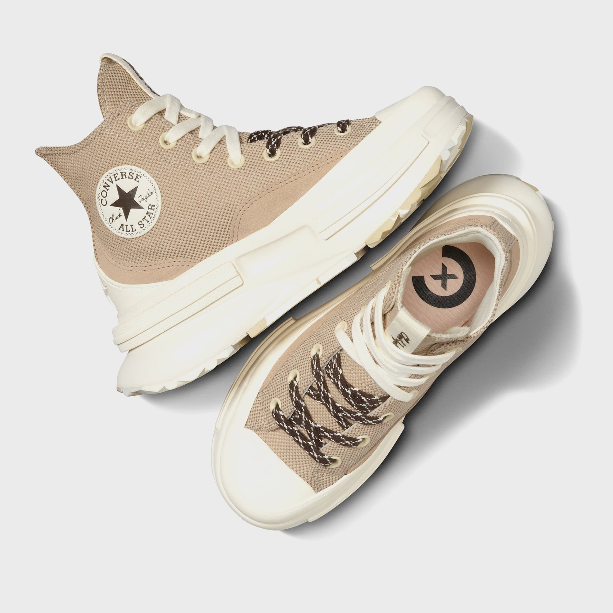 Converse Run Star Legacy Cx Unisex Krem Süet Platform Sneaker