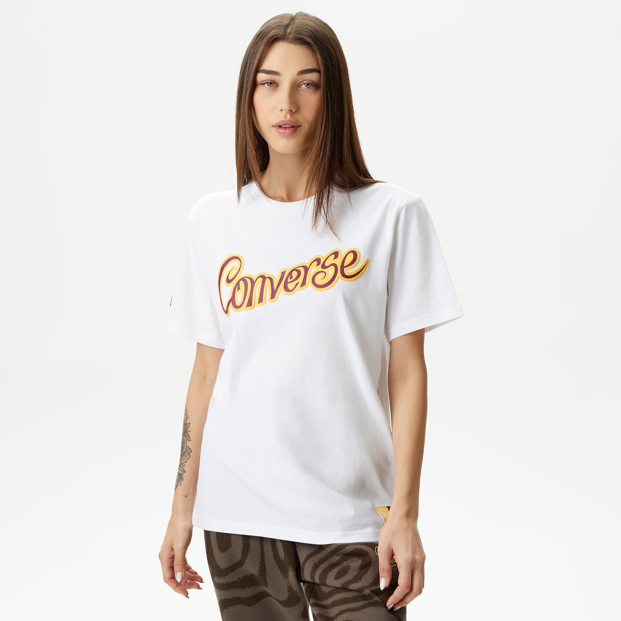 Converse x Wonka Unisex Beyaz T-Shirt