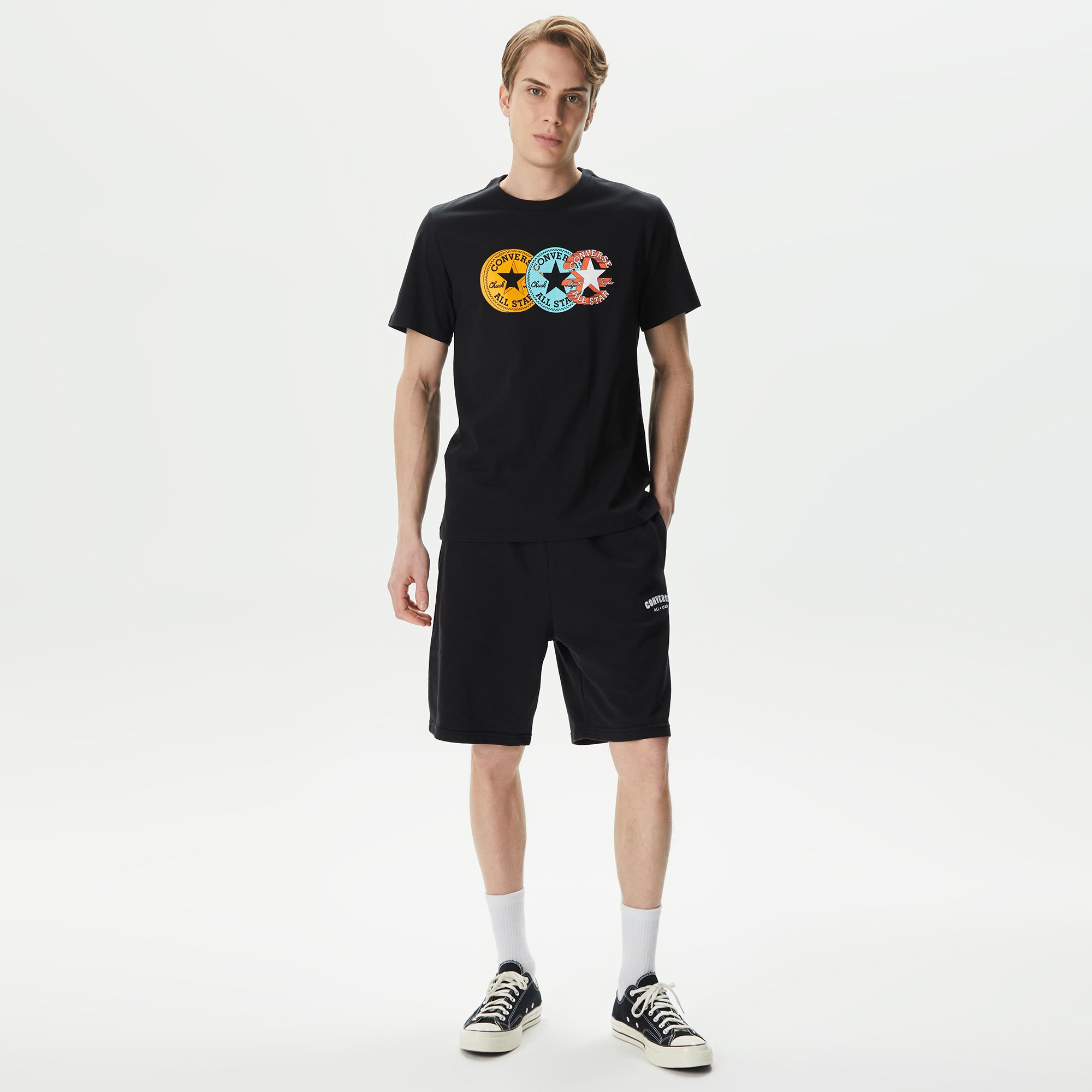 Converse Chuck Taylor Distorted Erkek Siyah T-Shirt