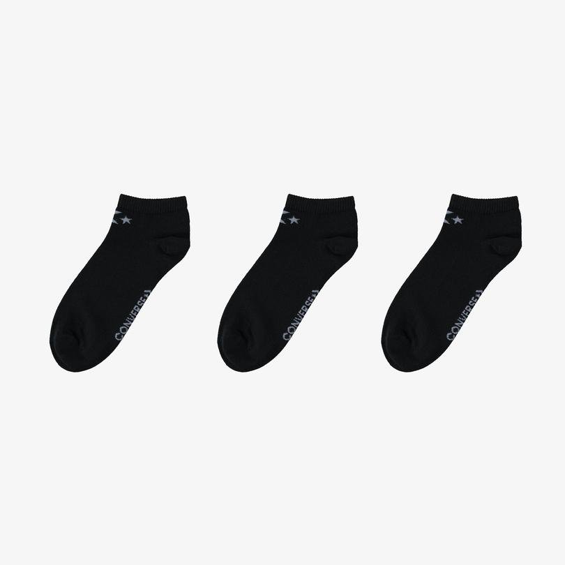 Converse Star Chevron Erkek 3'lü Siyah Anklet Çorap