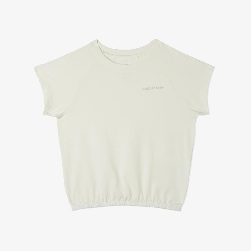 Converse Raglan Elastic Knit Çocuk Gri T-Shirt