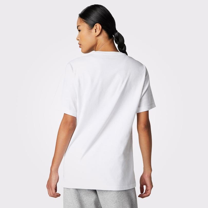 Converse Go-To Star Chevron Standard-Fit Unisex Beyaz T-Shirt