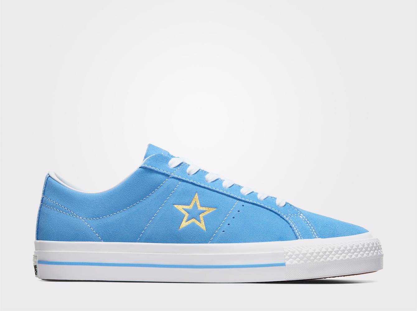 Converse Cons One Star Pro Unisex Mavi Süet Sneaker