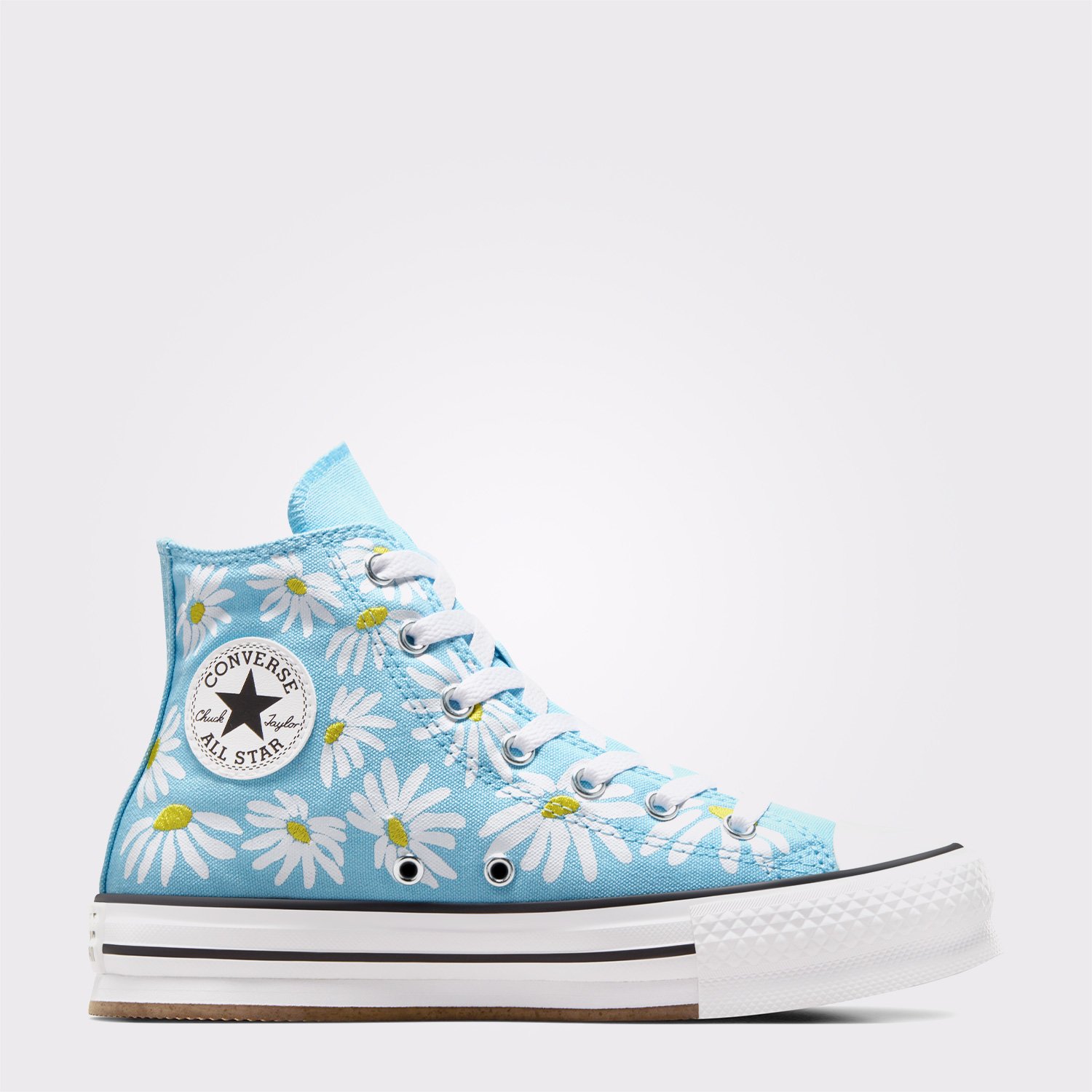 Converse Chuck Taylor All Star Lift Floral Genç Mavi Platform Sneaker