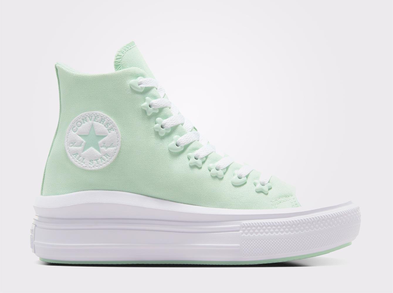 Converse Chuck Taylor All Star Move Stars Unisex Yeşil Platform Sneaker