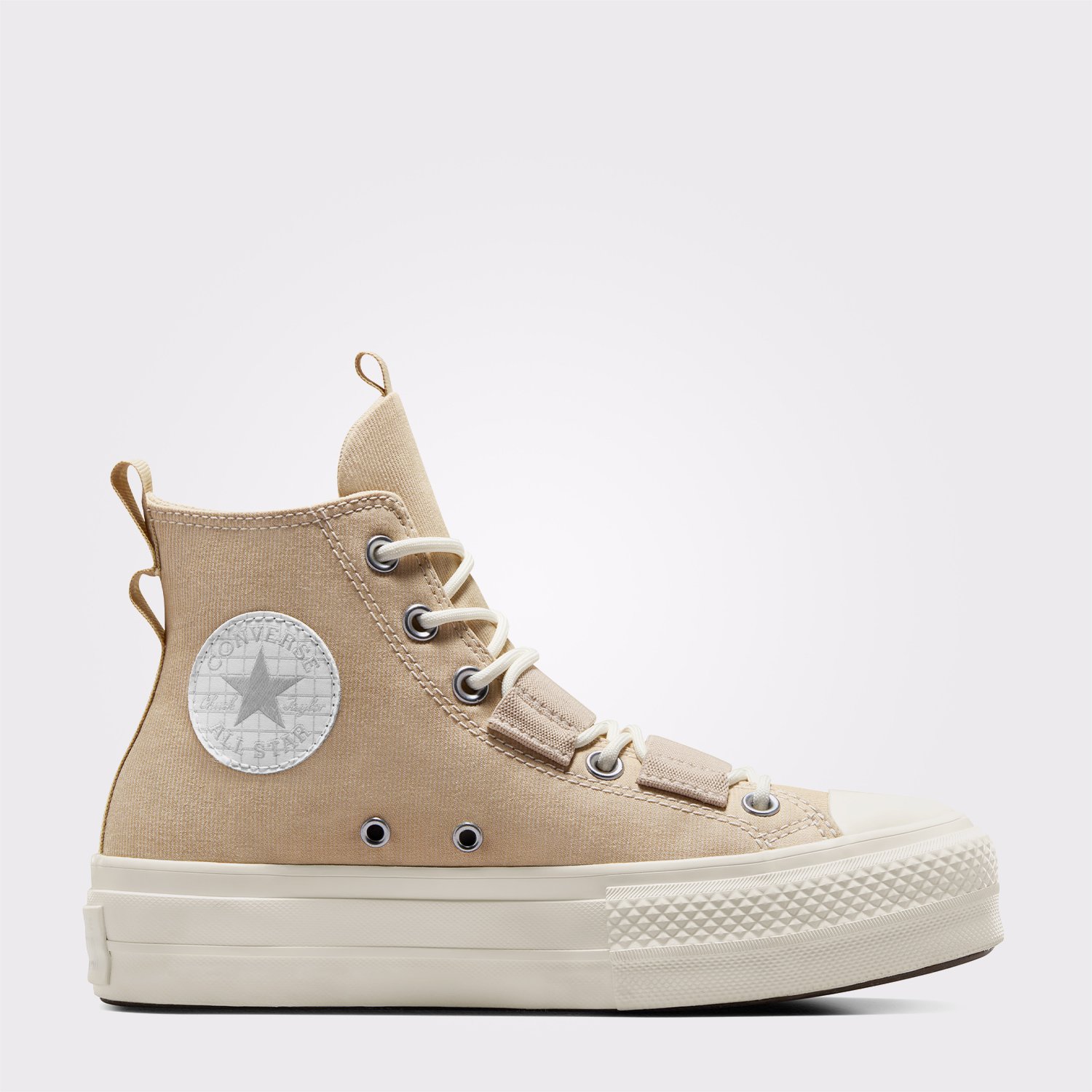 Converse Chuck Taylor All Star Lift Unisex Bej Platform Sneaker