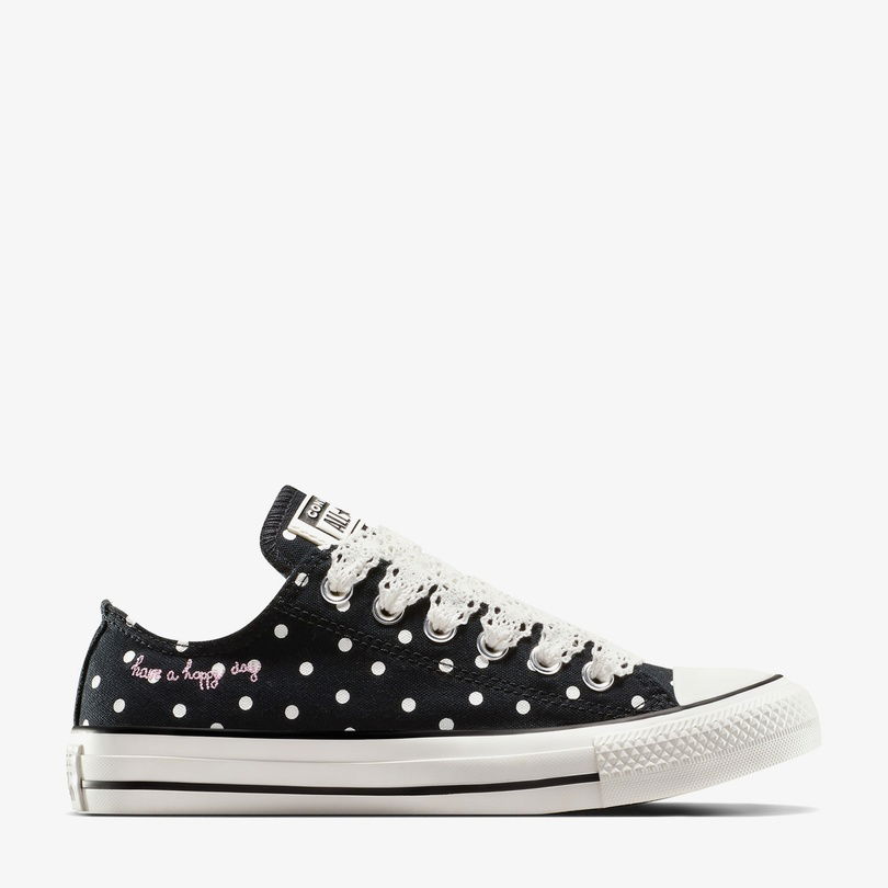 Converse Chuck Taylor All Star Polka Dots Kadın Siyah Sneaker