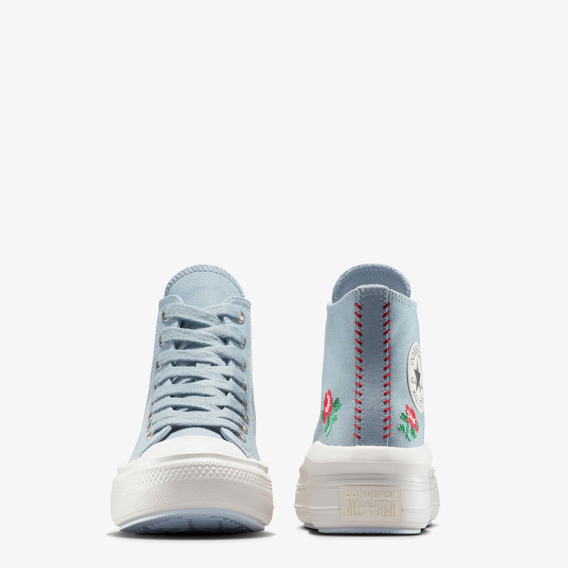 Converse Chuck Taylor All Star Motion Rose Kadın Mavi Platform Sneaker