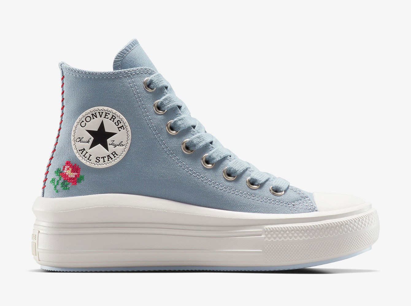 Converse Chuck Taylor All Star Motion Rose Kadın Mavi Platform Sneaker