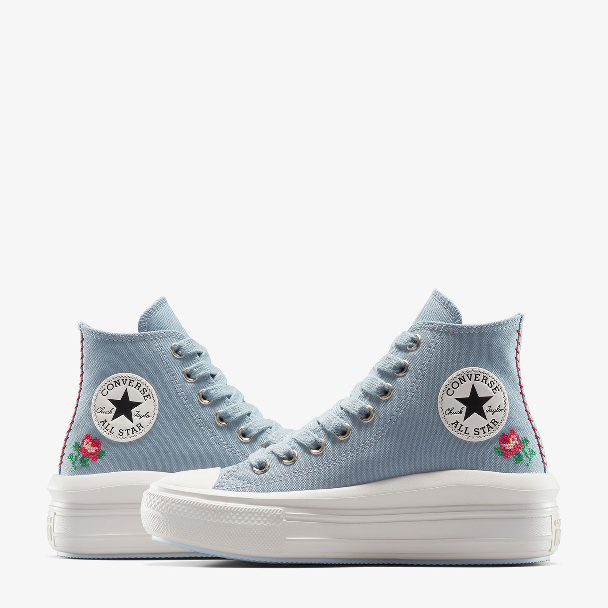 Converse Chuck Taylor All Star Motion Rose Kadın Mavi Platform Sneaker