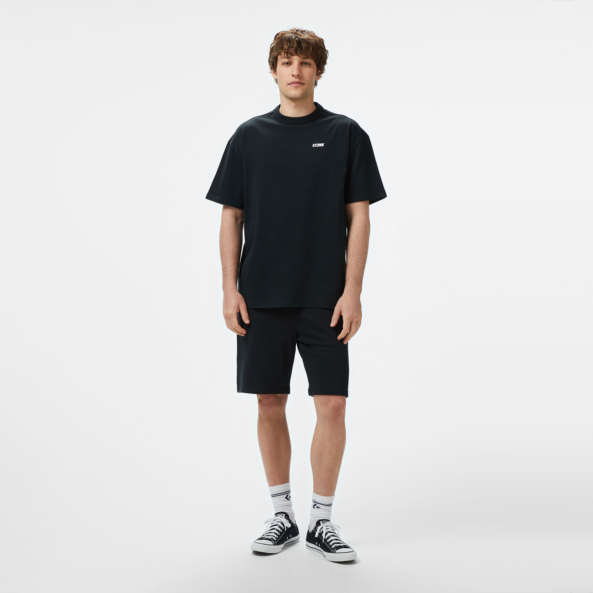 Converse Erkek Loose Fit Siyah T-Shirt