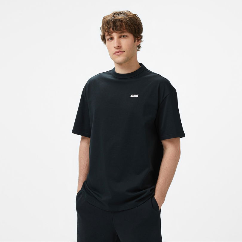 Converse Erkek Loose Fit Siyah T-Shirt