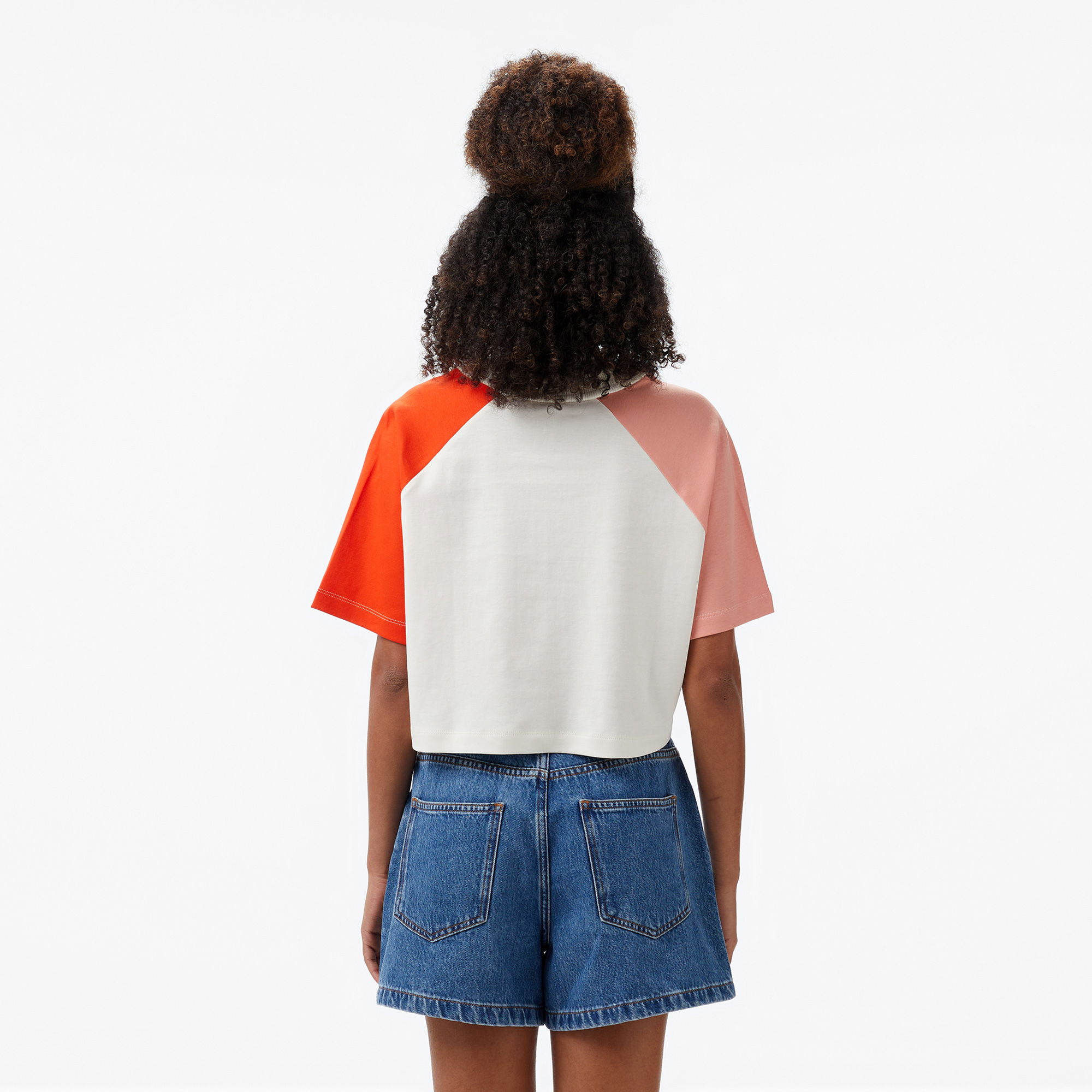 Converse Star Chevron Baskılı Kadın  Krem T-Shirt