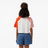  Converse Star Chevron Baskılı Kadın  Krem T-Shirt