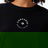  Converse Star Chevron Baskılı Kadın Oversize Fit Siyah T-Shirt