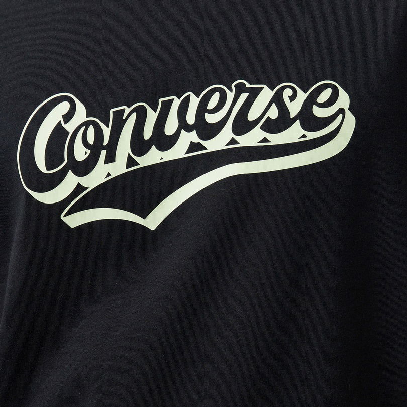 Converse Erkek Baskılı Siyah T-Shirt