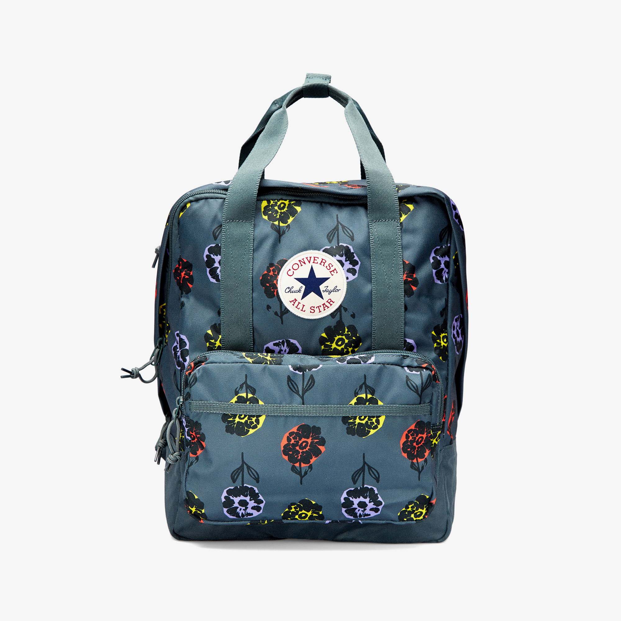 Converse Floral Square Unisex Yeşil Sırt Çantası