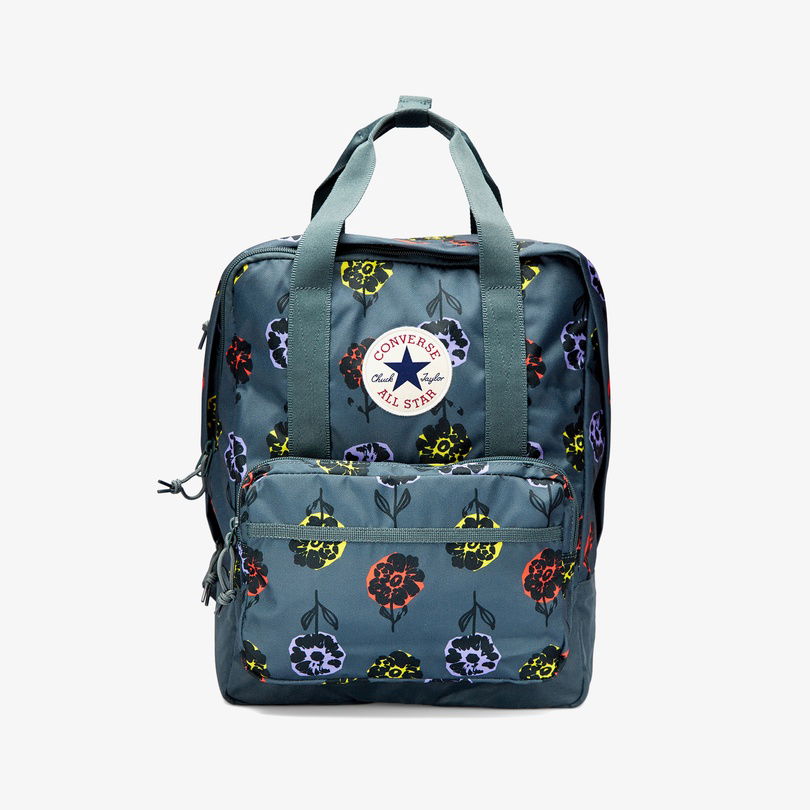 Converse Floral Square Unisex Yeşil Sırt Çantası
