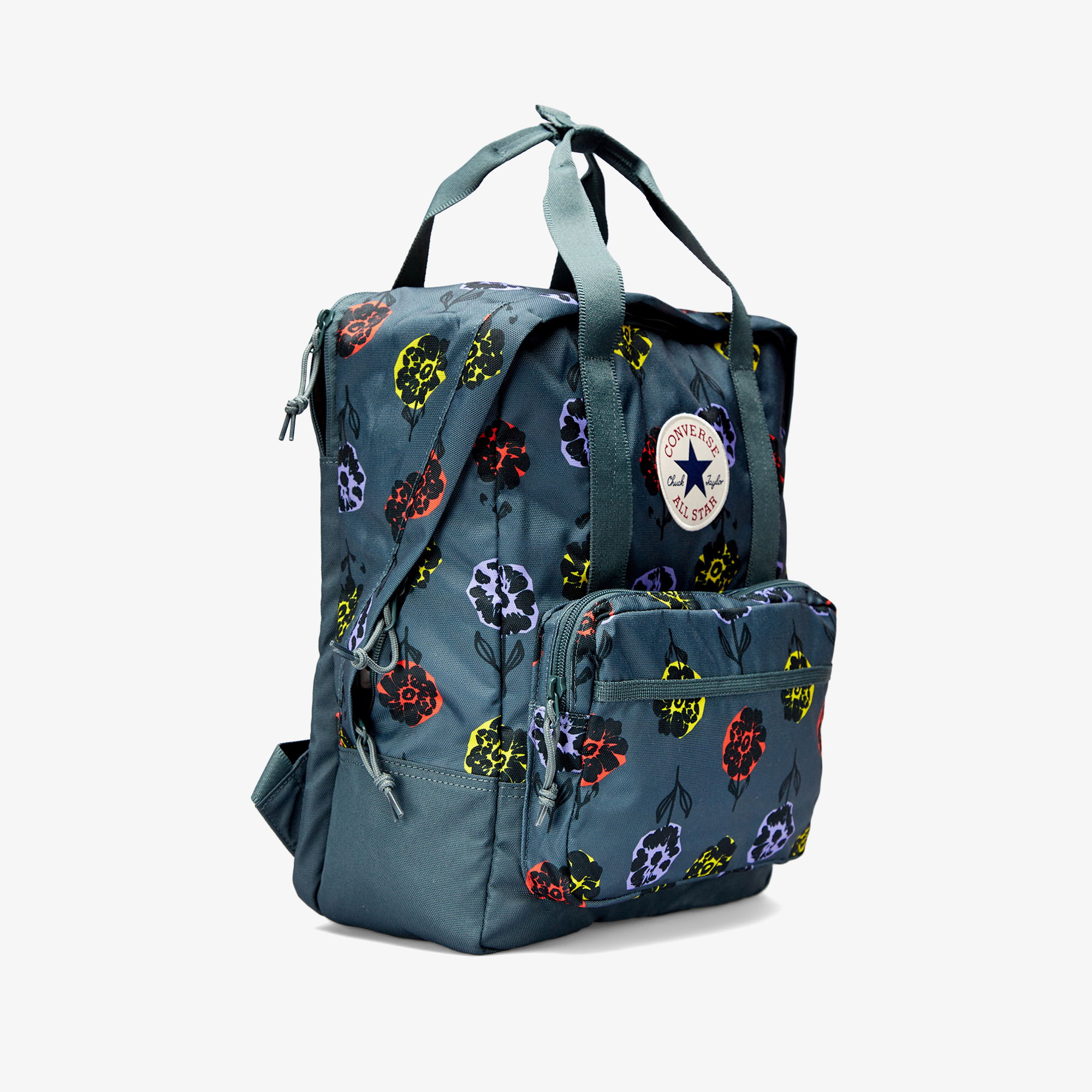 Converse Floral Square Unisex Yeşil Sırt Çantası