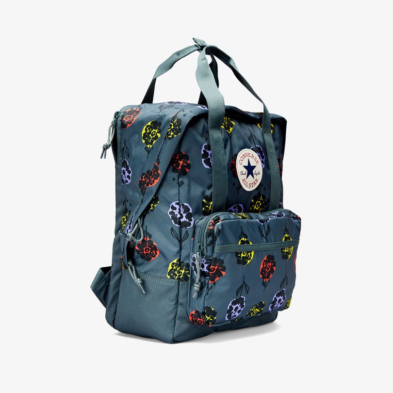 Converse Floral Square Unisex Yeşil Sırt Çantası