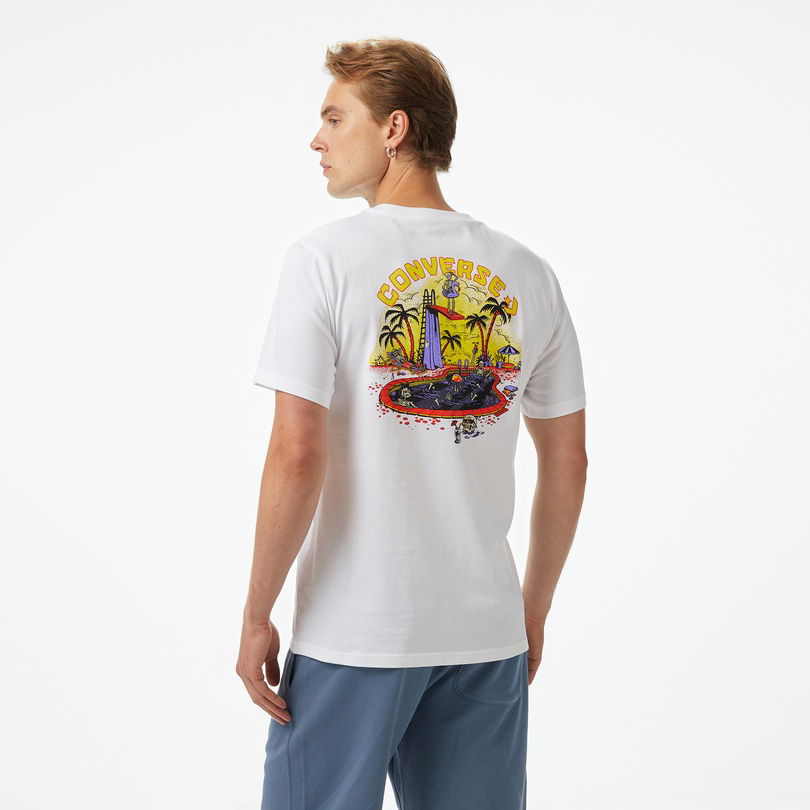 Converse Erkek Beyaz T-Shirt