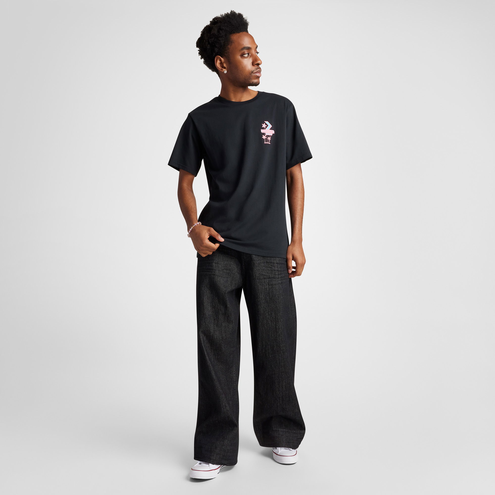 Converse Erkek Siyah T-Shirt